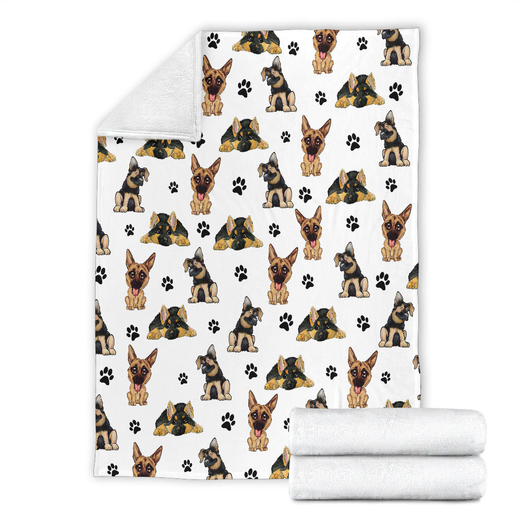 German Shepherd Paw Blanket