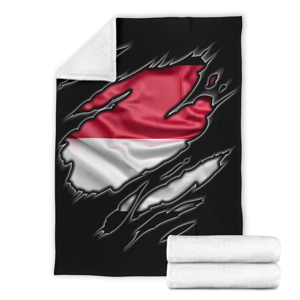 Indonesia Flag Premium Blanket - Top Content | POD Collection | Free Shipping