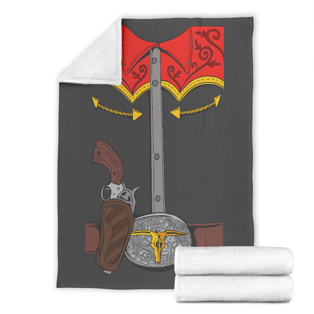 Cowboy Design Fleece Blanket