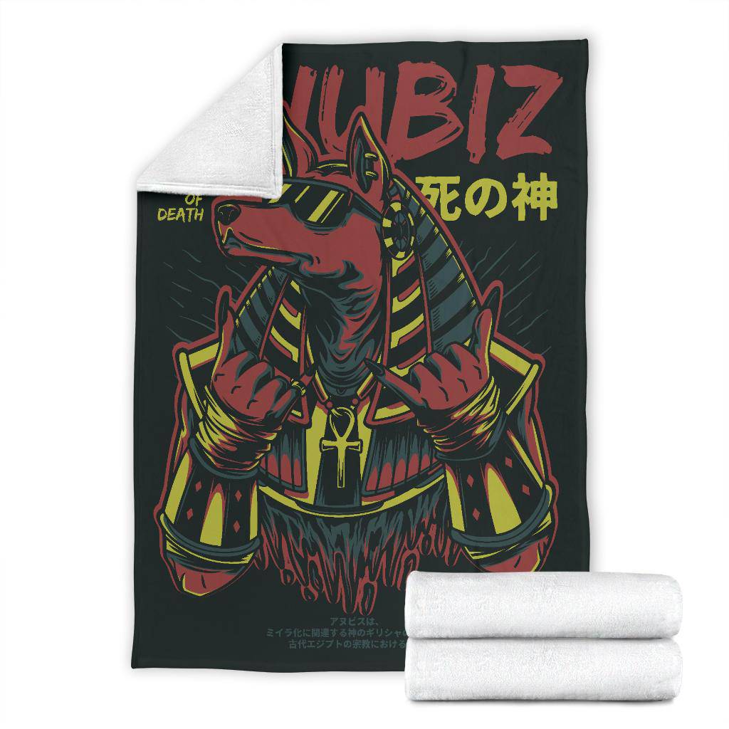 Anubiz God Of Death Japanese Art Premium Blanket - Top Content | POD Collection | Free Shipping