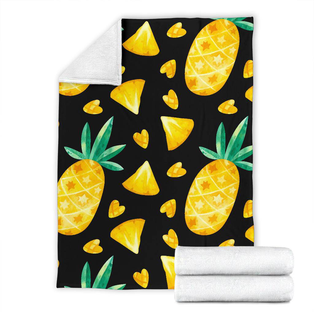 Exotic Fruit Pineapple Heart Premium Blanket - Top Content | POD Collection | Free Shipping