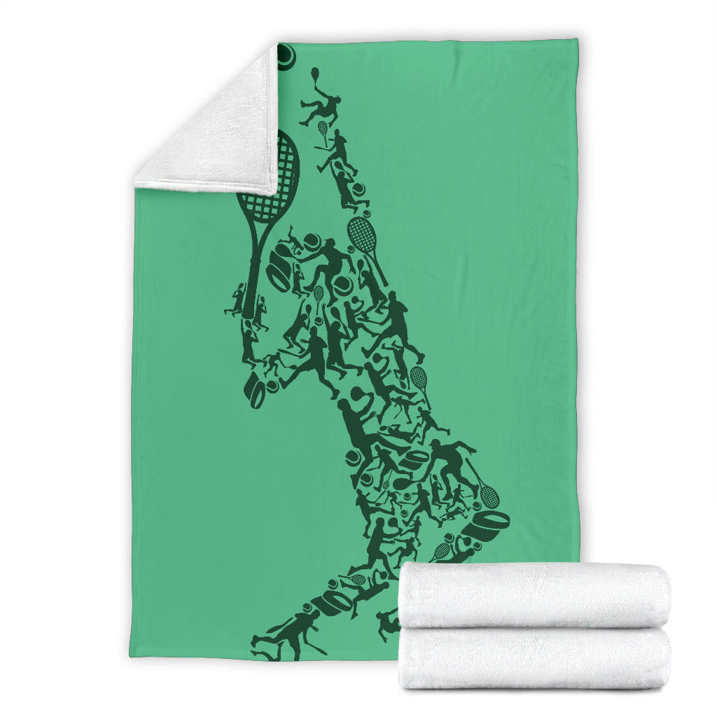 tennis player green style blanket - Top Content | POD Collection | Free Shipping