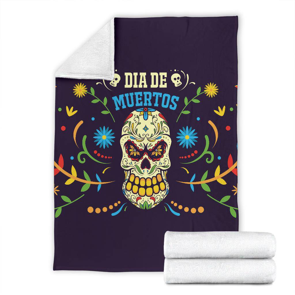 Premium Blanket Dia De Muertos Day Of The Dead Holiday Cartoon - Top Content | POD Collection | Free Shipping