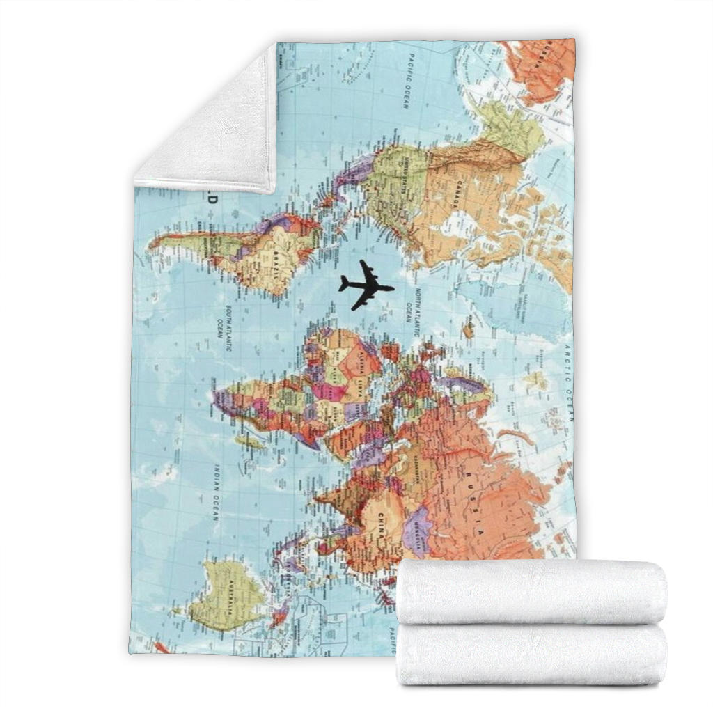 World Map Blanket