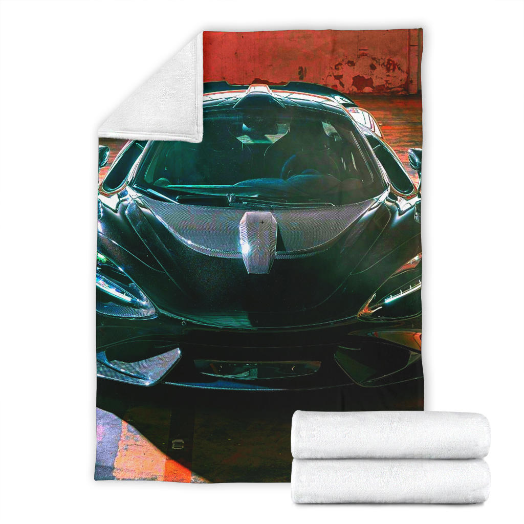 black luxury agresive car blanket