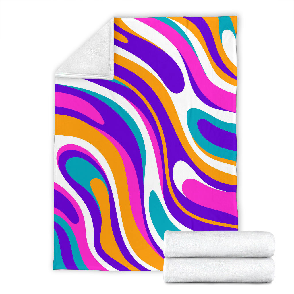 Psychedelic Groovy Background Blanket