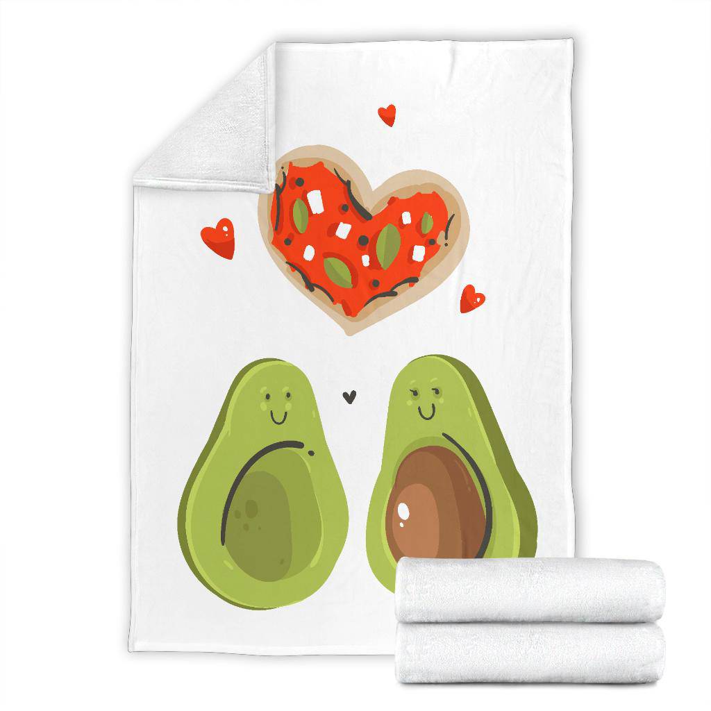 Avocado Love Two Half Pizza Premium Blanket - Top Content | POD Collection | Free Shipping