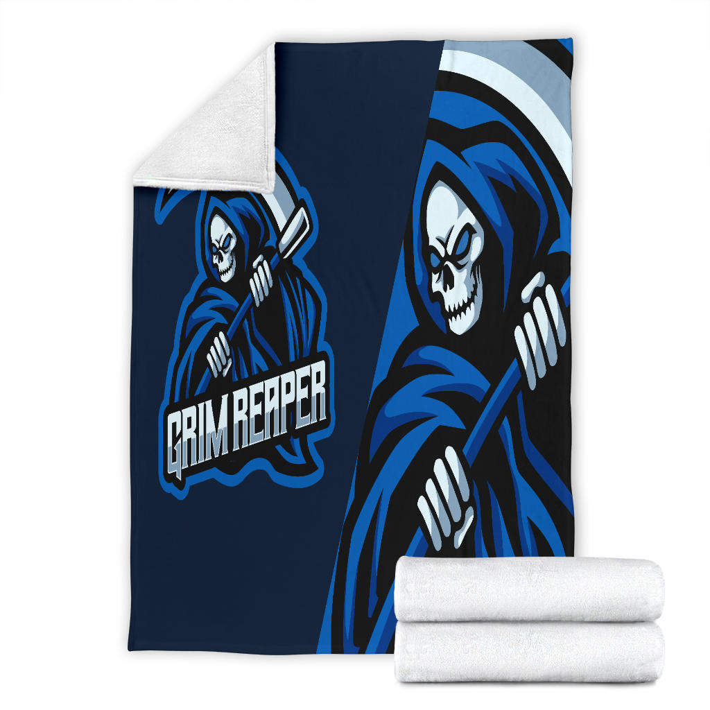 Blue Grim Reaper Blanket