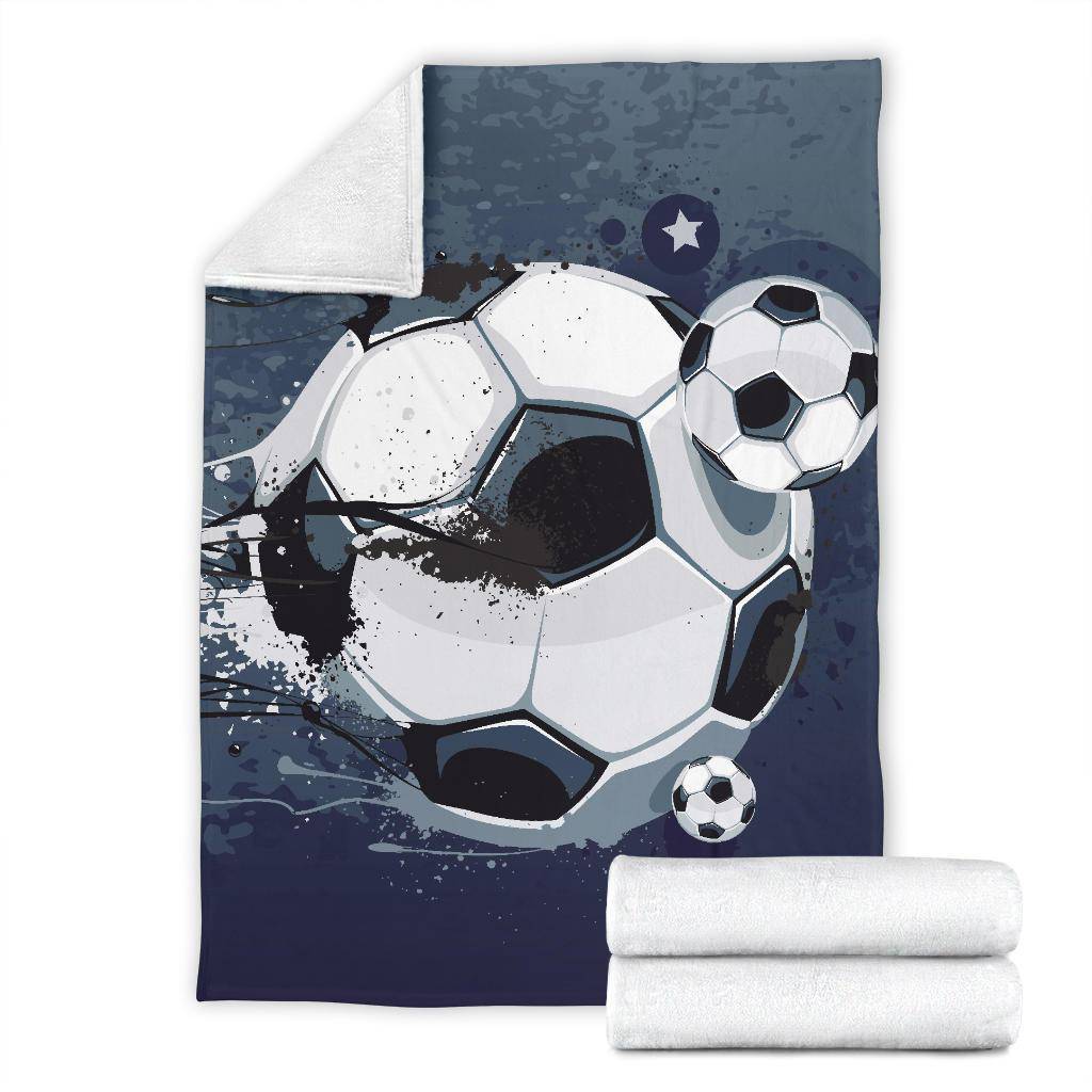 Star Football Ball Graffiti Background Premium Blanket - Top Content | POD Collection | Free Shipping