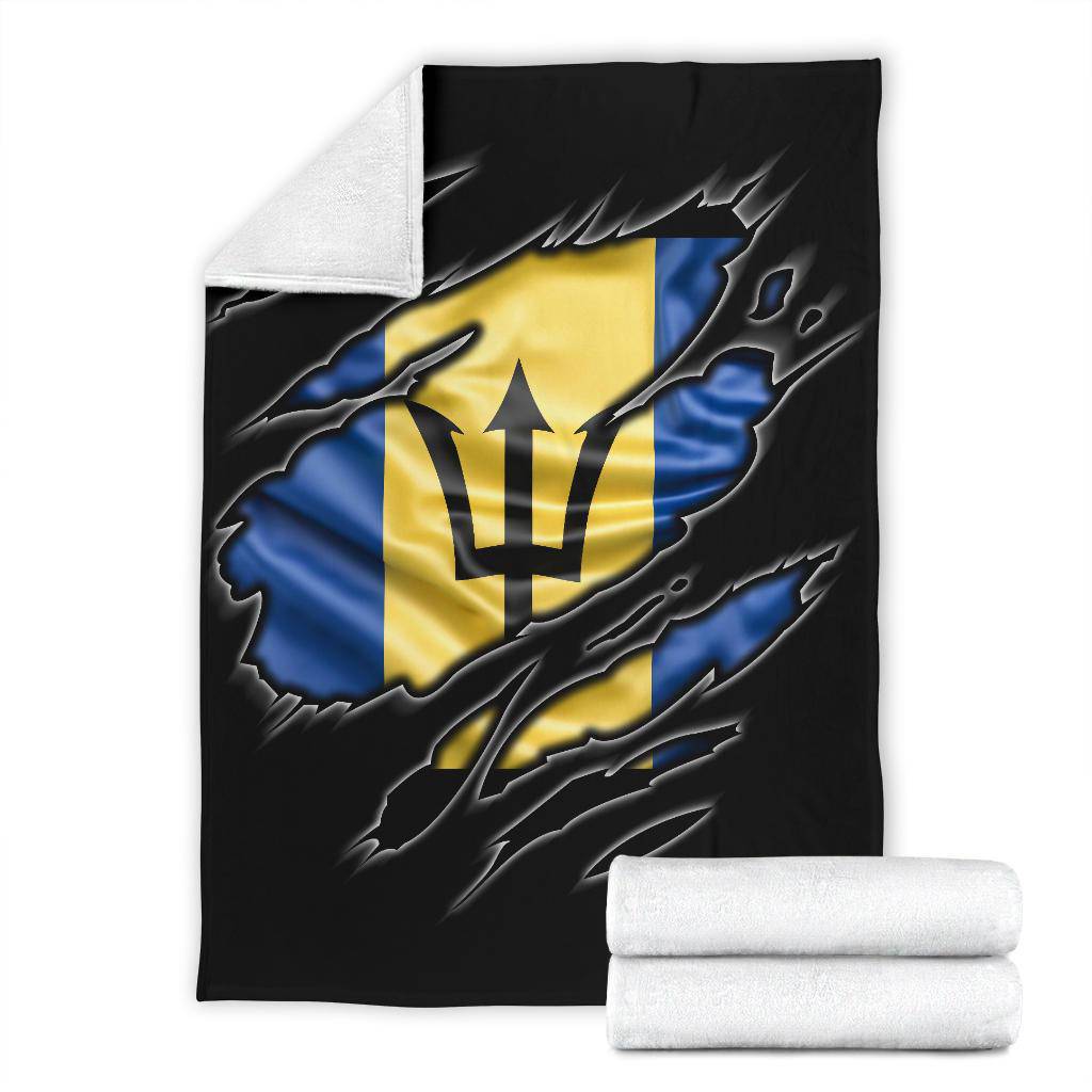 Barbados Flag Premium Blanket - Top Content | POD Collection | Free Shipping