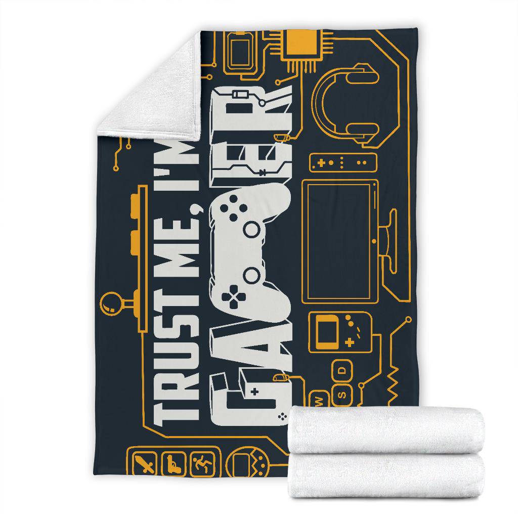 Trust Me I am a Gamer Console Premium Blanket - Top Content | POD Collection | Free Shipping