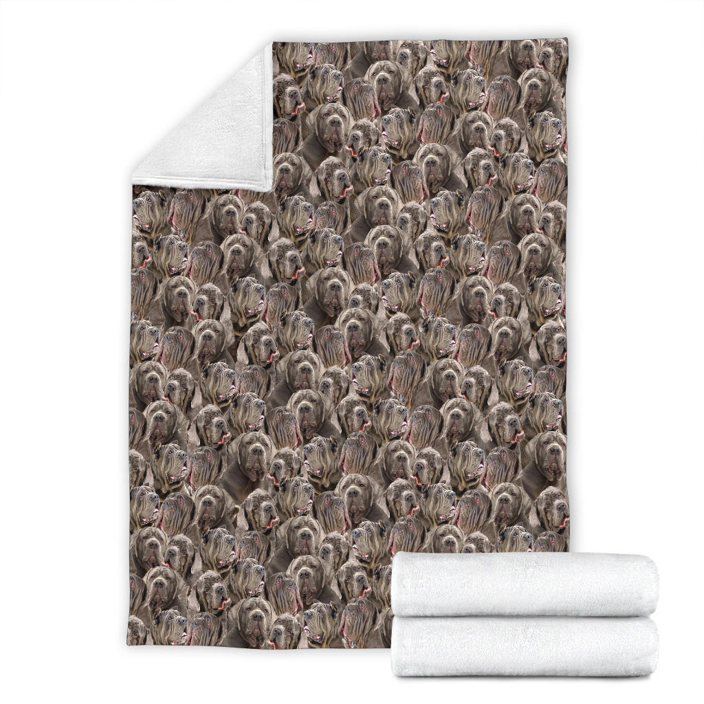 Neapolitan Mastiff Full Face Blanket