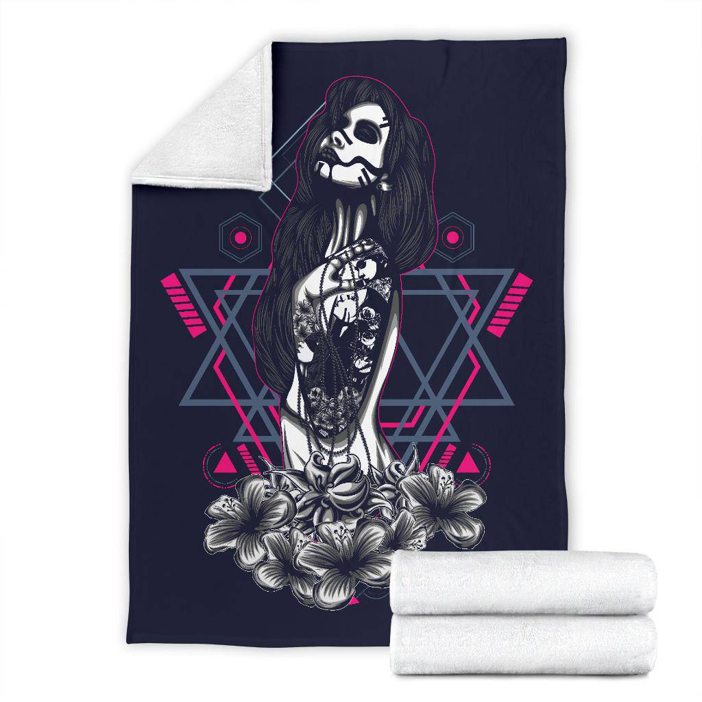 Beautiful Women Tattoo Style Art Premium Blanket - Top Content | POD Collection | Free Shipping