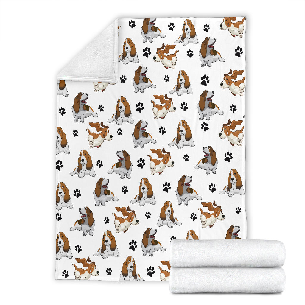 Basset Hound Paw Blanket