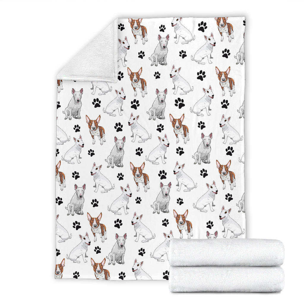 Bull Terrier Paw Blanket