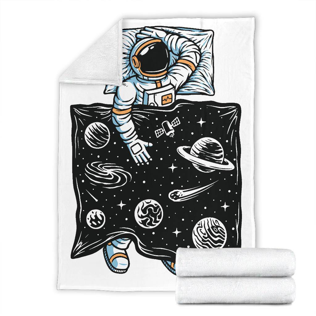 Premium Blanket Astronaut Sleeping Universe Cartoon - Top Content | POD Collection | Free Shipping