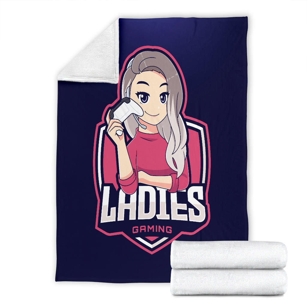 Ladies Gaming Blue Blanket