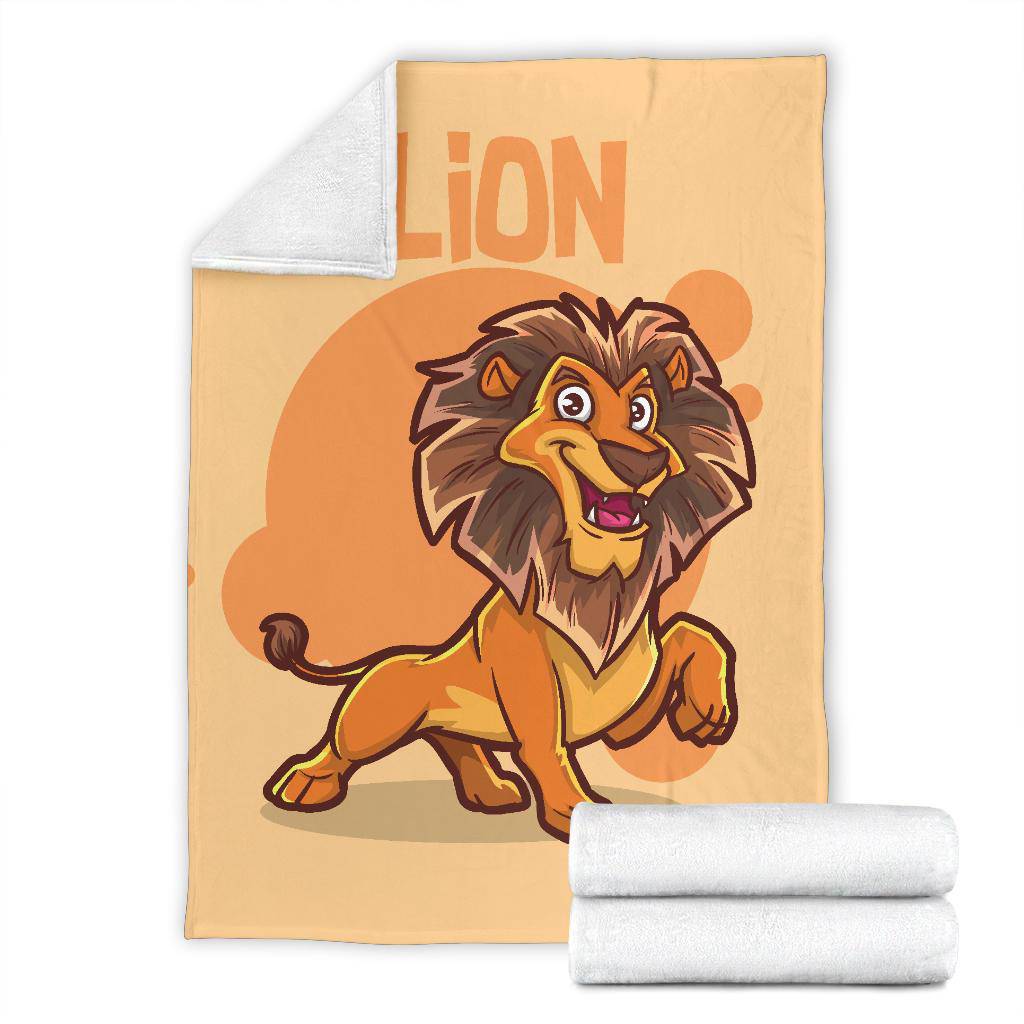 Kids Cartoon Baby Lion Premium Blanket - Top Content | POD Collection | Free Shipping