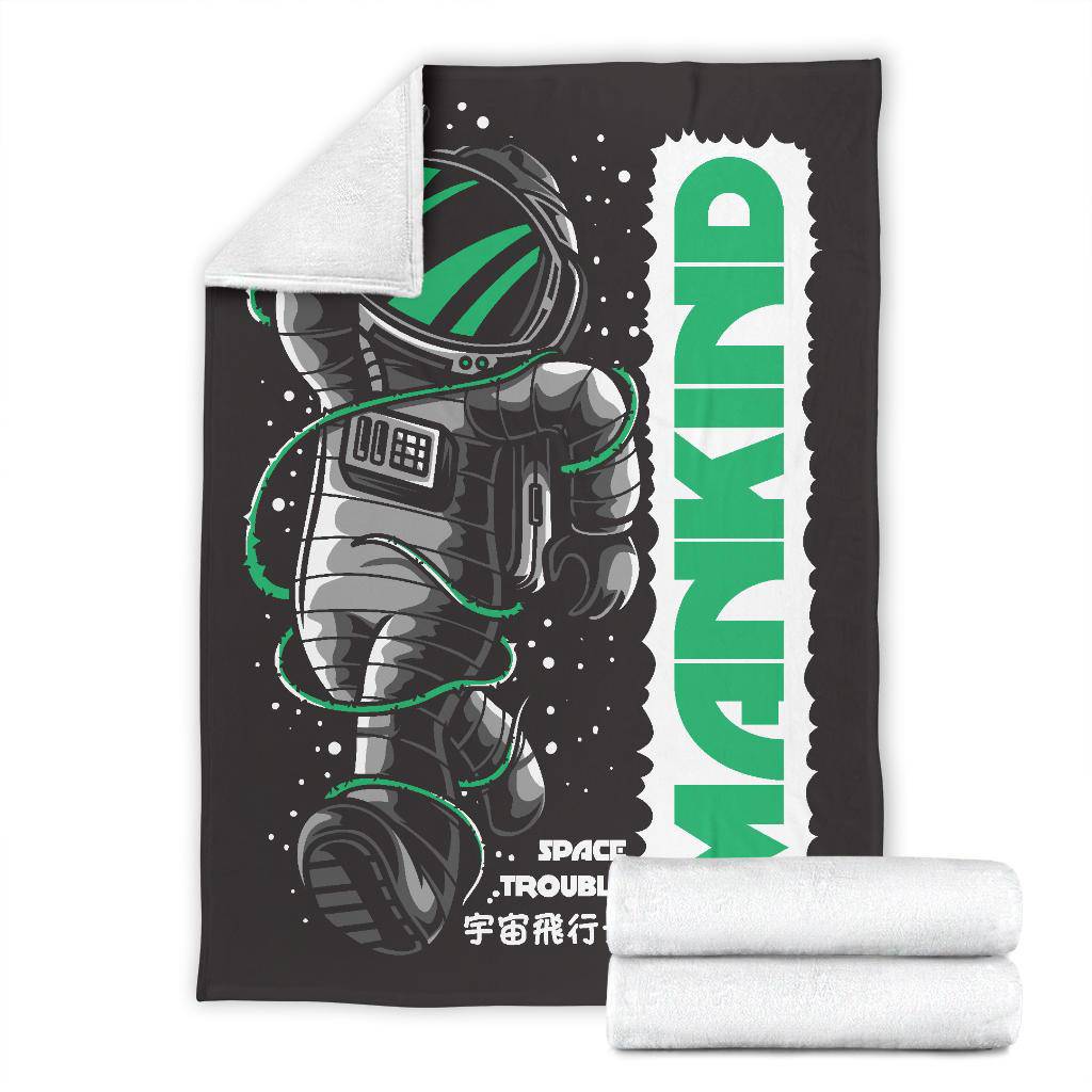 Premium Blanket Mankind Cartoon Space Astronaut - Top Content | POD Collection | Free Shipping