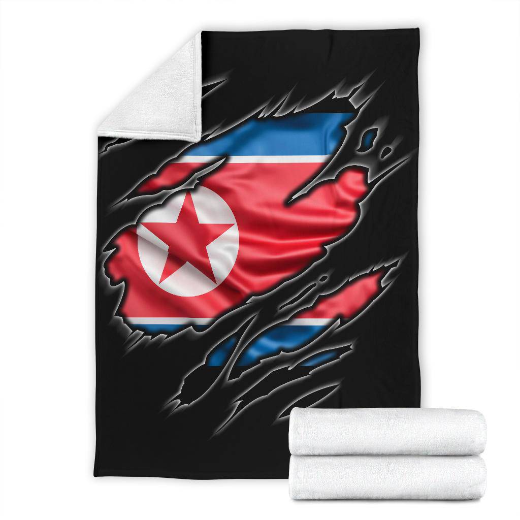 North Korea Flag Premium Blanket - Top Content | POD Collection | Free Shipping