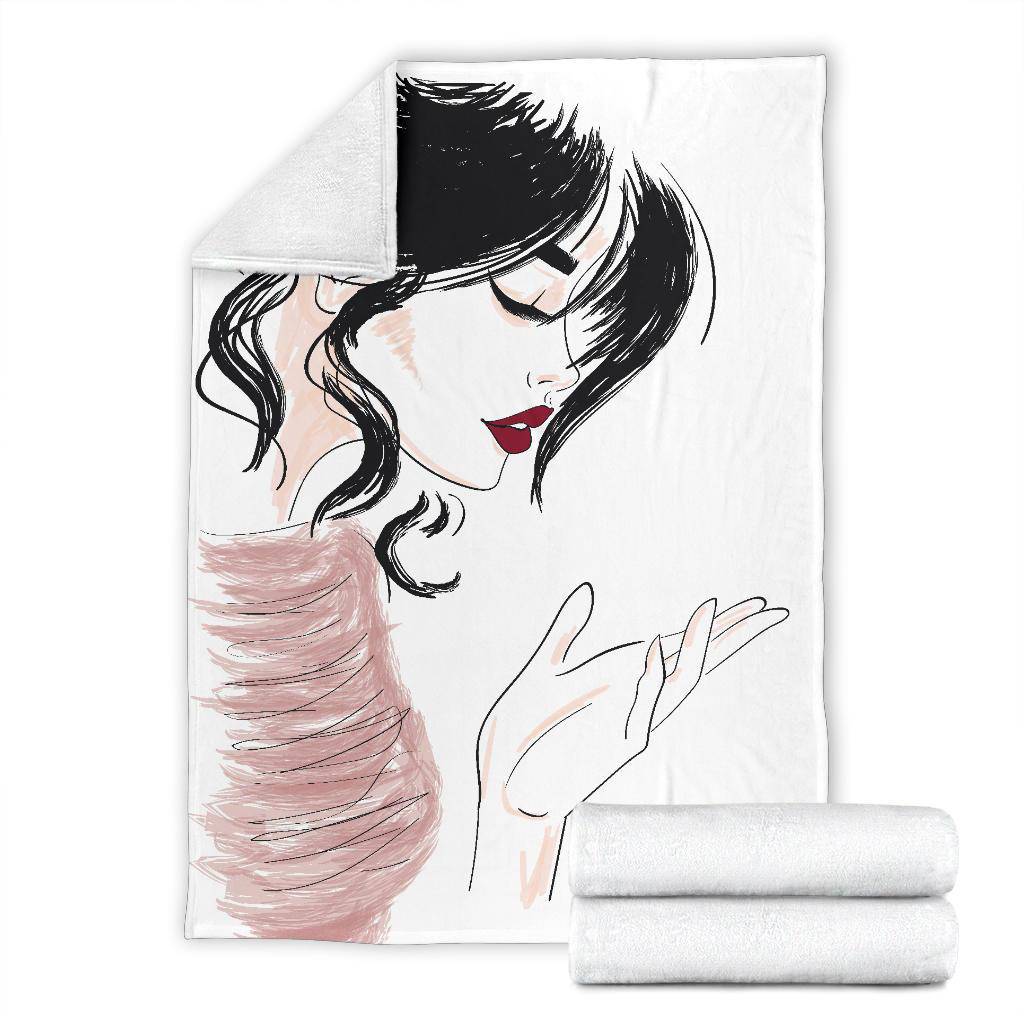 Woman Sexy Sketch Premium Blanket - Top Content | POD Collection | Free Shipping