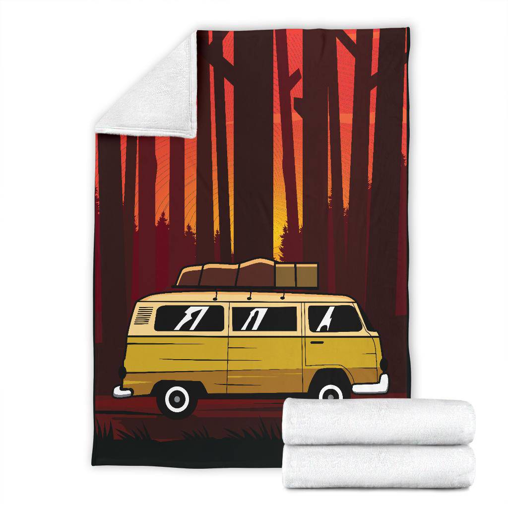 Forest Family Vacation Cartoon Premium Blanket - Top Content | POD Collection | Free Shipping