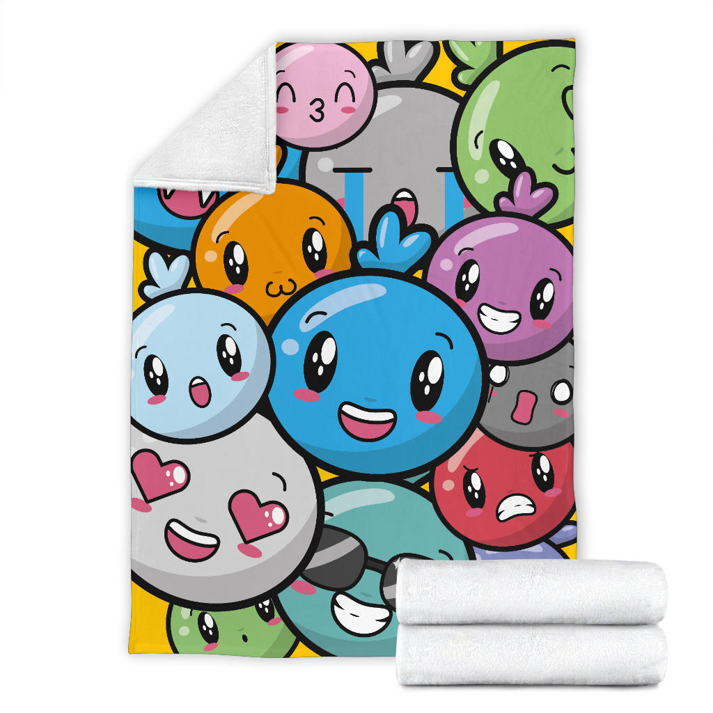 Anime Kawaii Smileys Blanket