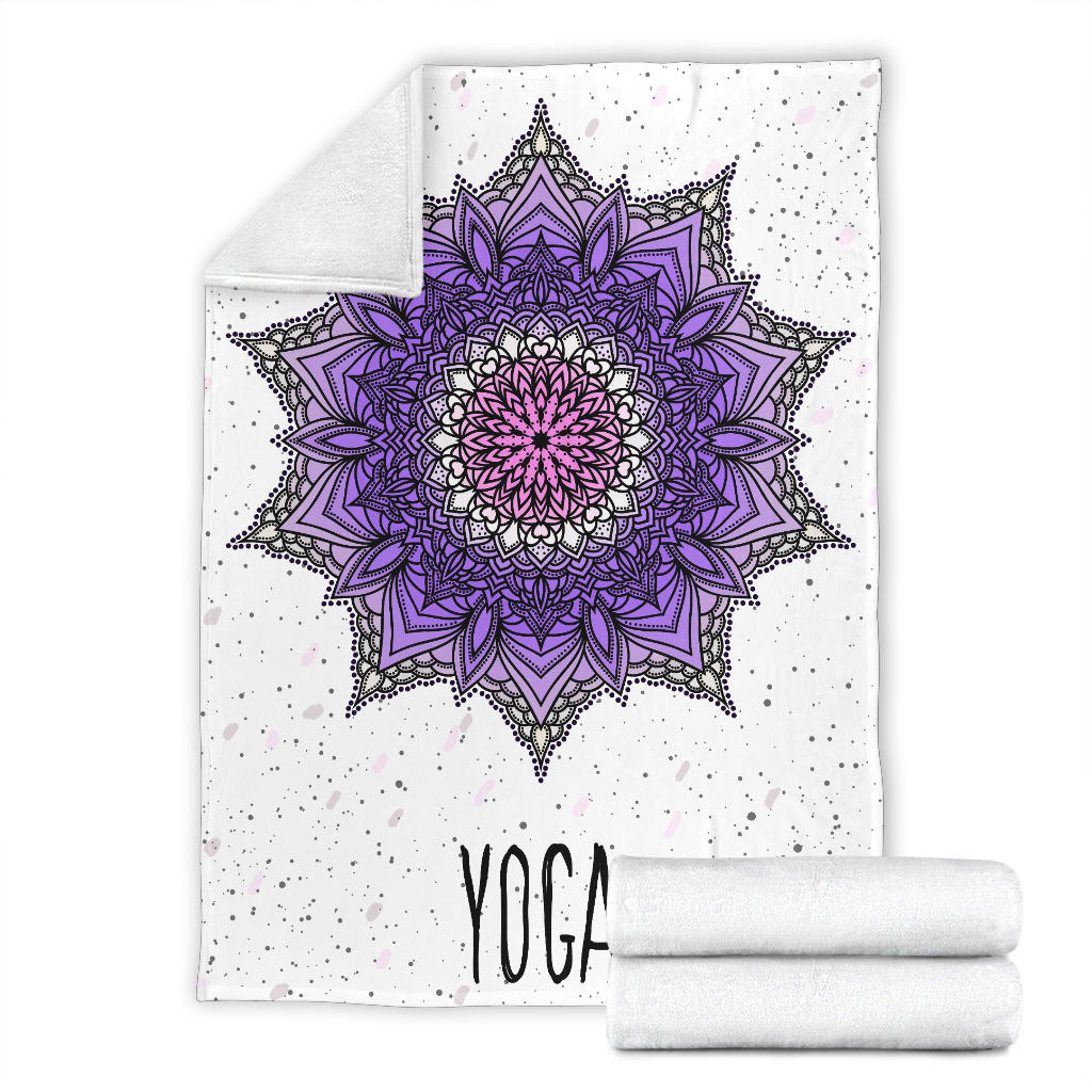 yoga mandala purple blanket - Top Content | POD Collection | Free Shipping