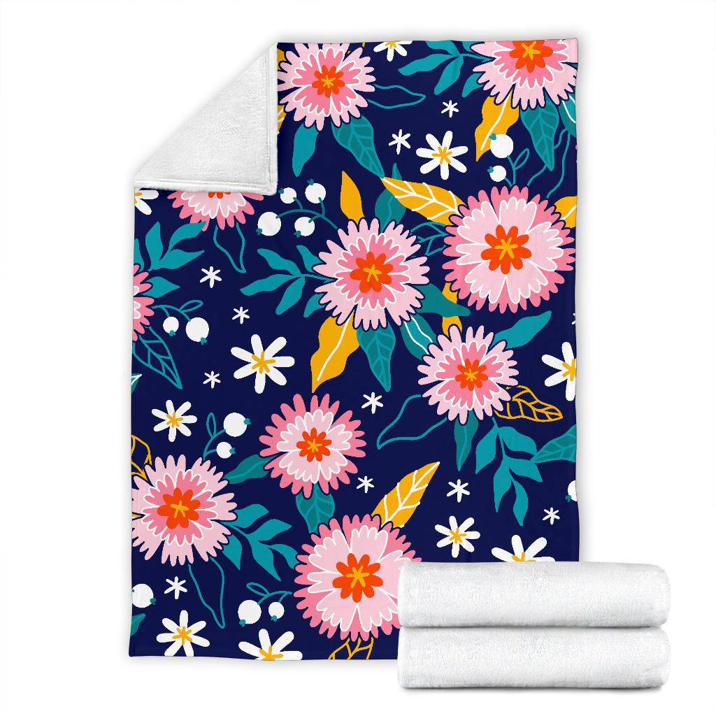 Hand Drawn Floral Plant Premium Blanket - Top Content | POD Collection | Free Shipping