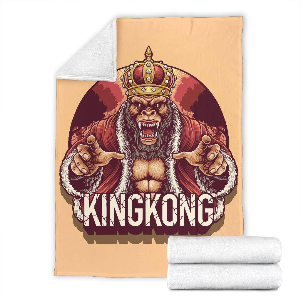 Angry King King Kong Gorilla Premium Blanket - Top Content | POD Collection | Free Shipping