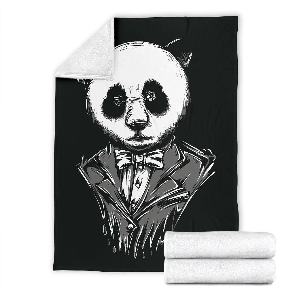 White Black Panda Cartoon Premium Blanket - Top Content | POD Collection | Free Shipping