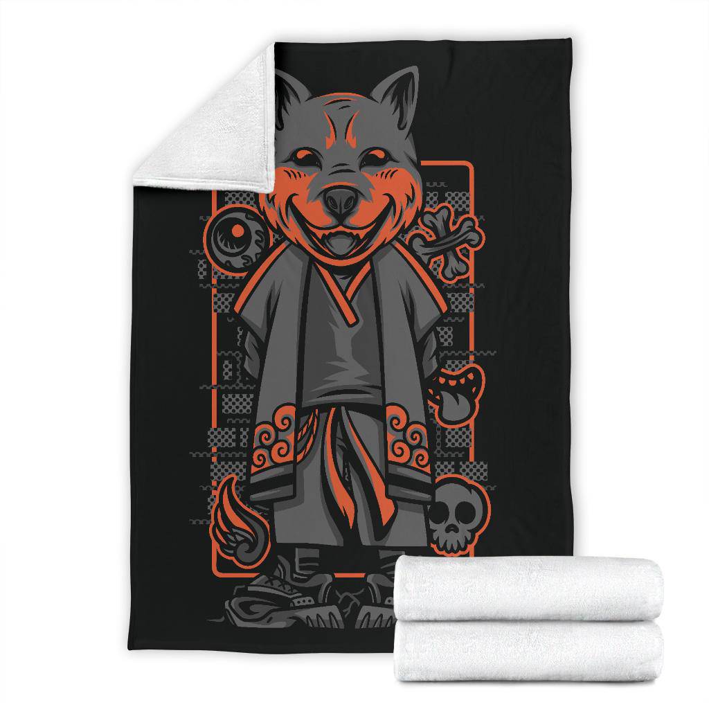 Shiba Inu Neon Art Cartoon Premium Blanket - Top Content | POD Collection | Free Shipping