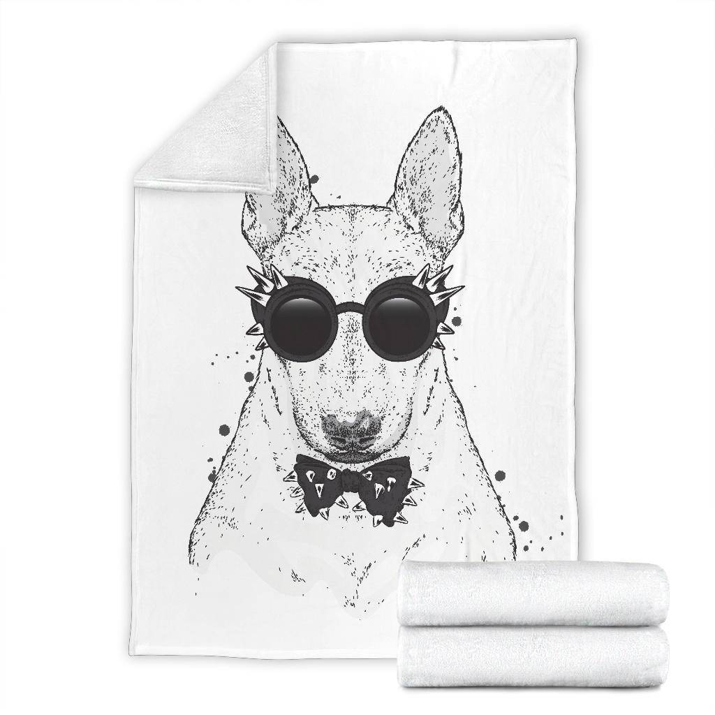 Cool Hipster Dog with Stylish Sunglasses Premium Blanket - Top Content | POD Collection | Free Shipping