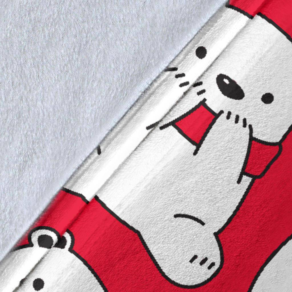 Premium Blanket Polar Bear Seamless Background Illustration - Top Content | POD Collection | Free Shipping