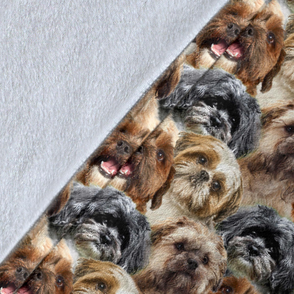 Shih Poo Full Face Blanket