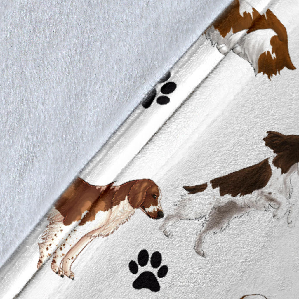 Welsh Springer Spaniel Paw Blanket