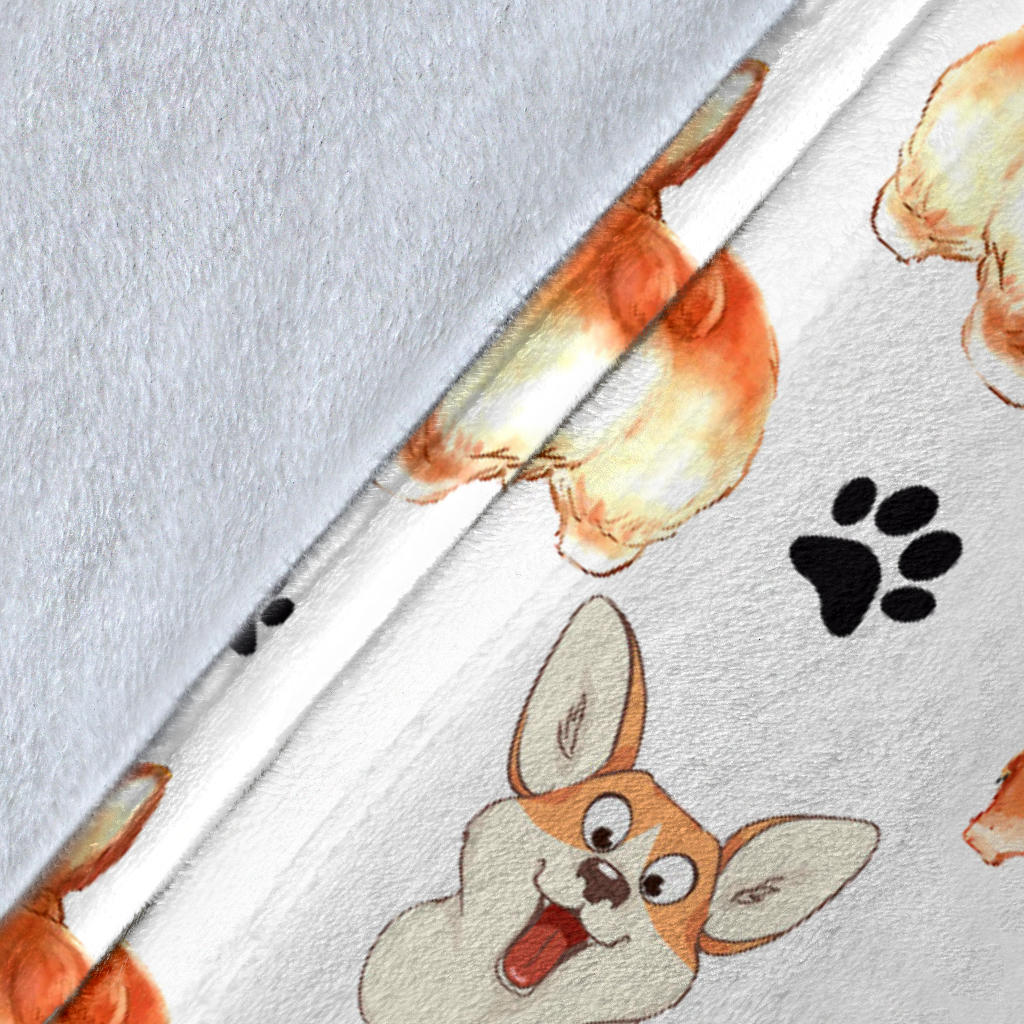 Welsh Corgi Paw Blanket