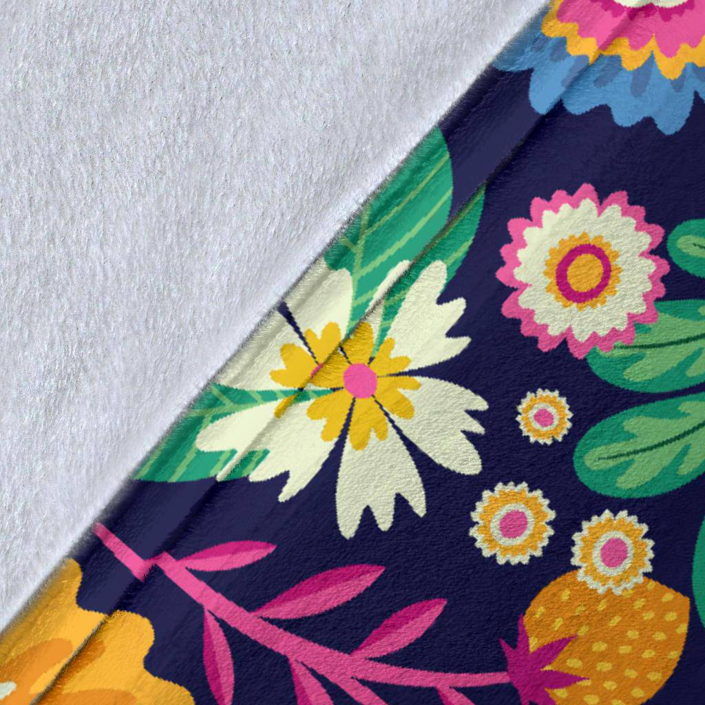 Hand Painted Exotic Plants Floral Premium Blanket - Top Content | POD Collection | Free Shipping