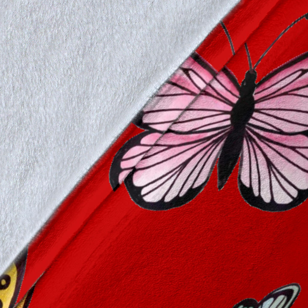 colorful butterflies red collection blanket - Top Content | POD Collection | Free Shipping