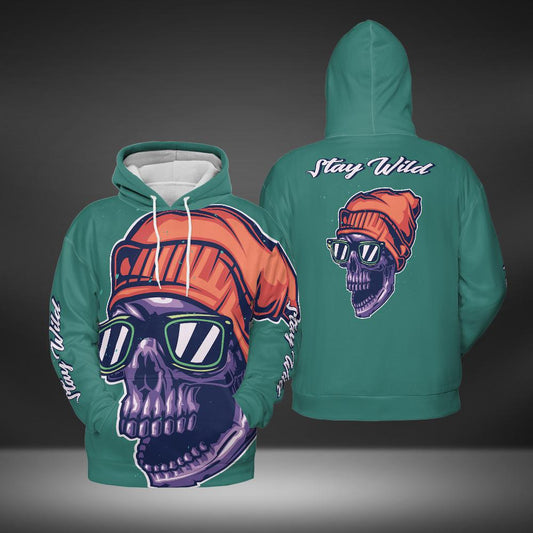 Stay Wild Scull Hoodie