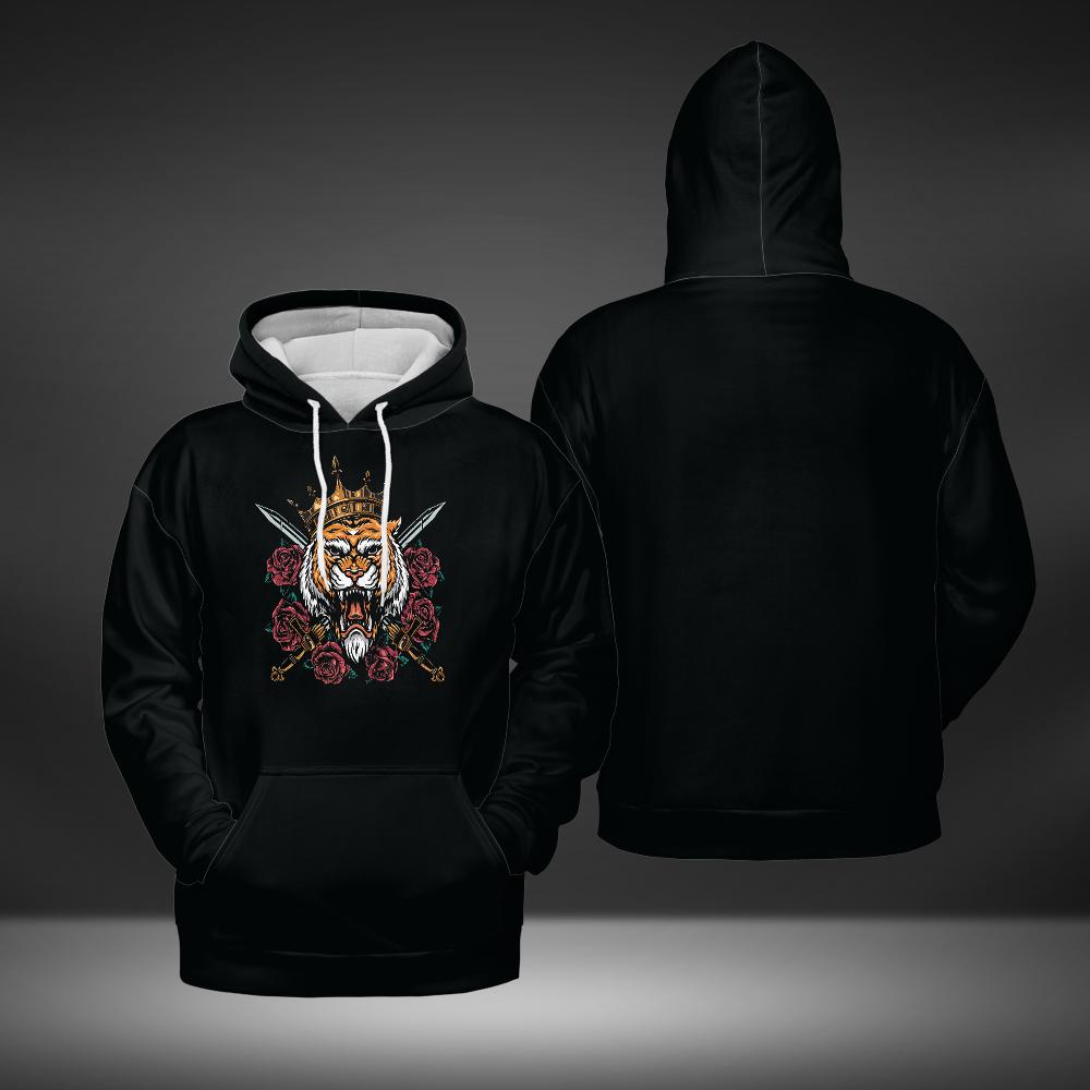 King Tiger Roses Hoodie